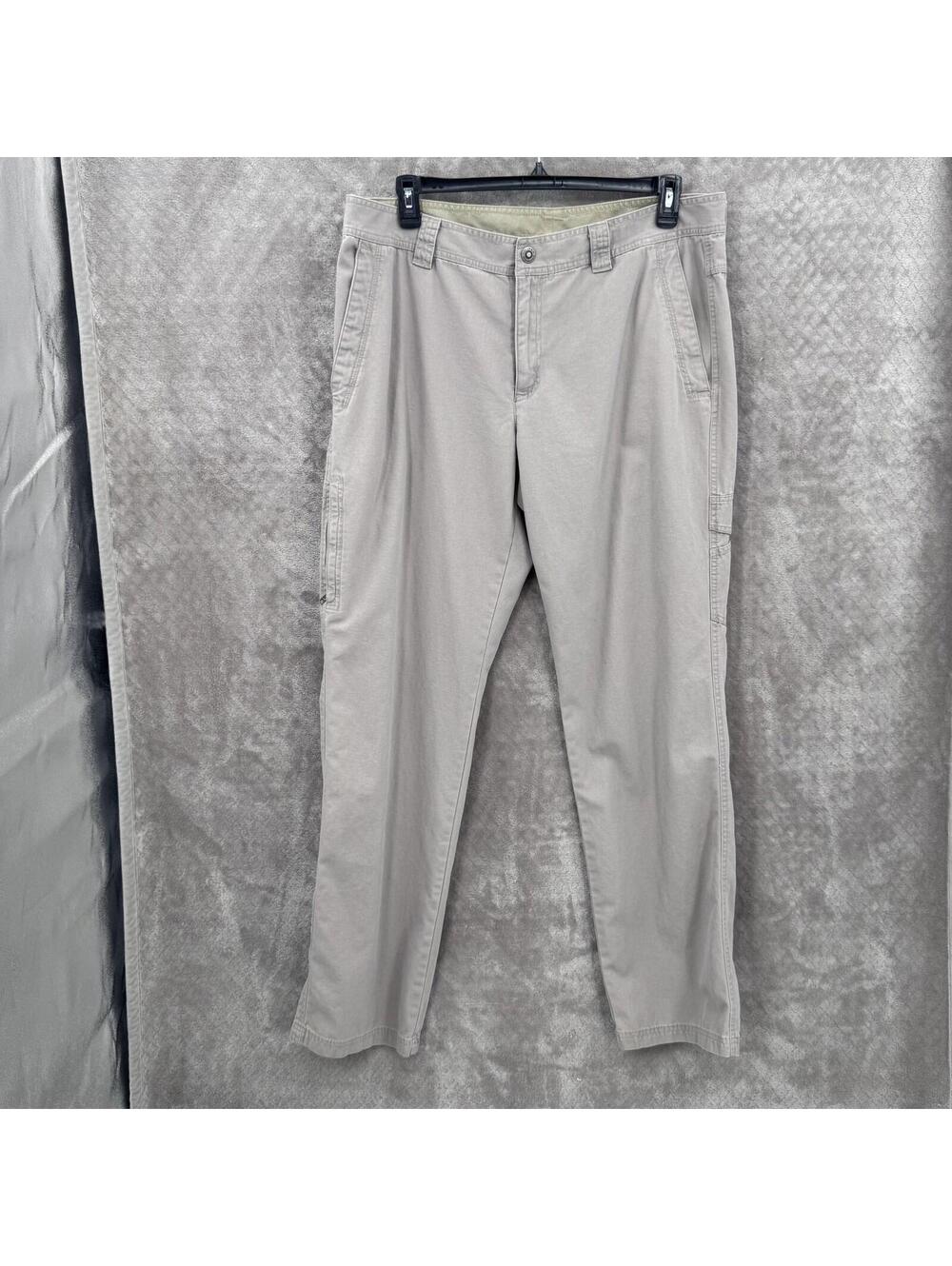 Columbia Pants Mens 38x34 Tan Khaki Cargo Cotton Regular Outdoor Hiking Travel